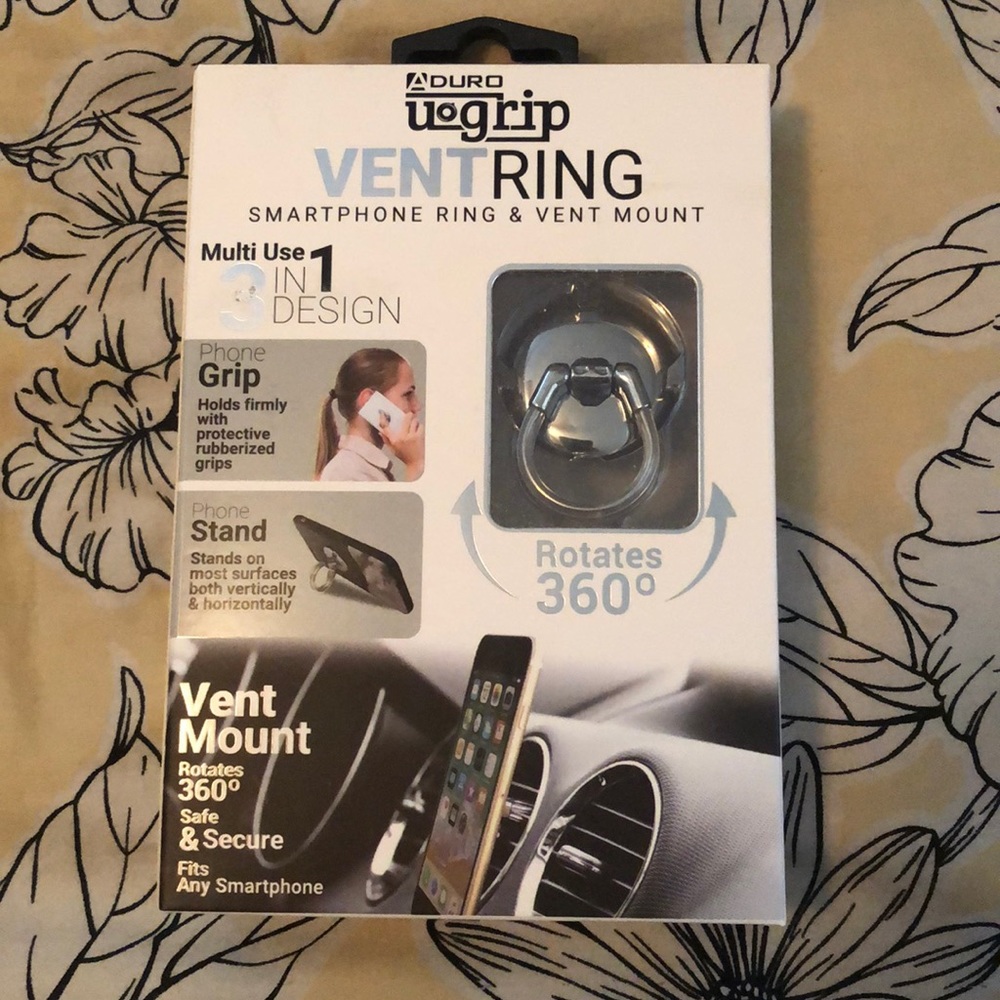 Aduro 3 in 1 Universal Cell Phone Ring Holder